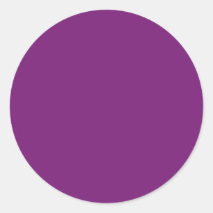 Darkish purple (solid colour) classic round sticker