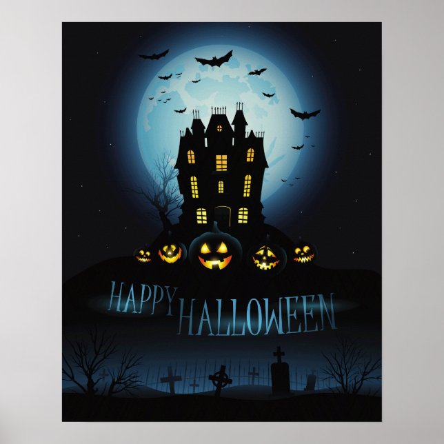 Darkly Elegant Halloween Poster (Front)