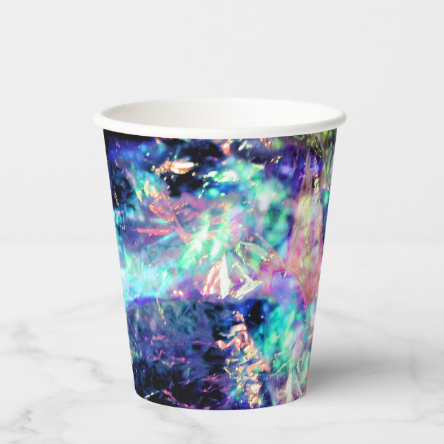darkness and light, dark opal crystal : paper cups (Front)