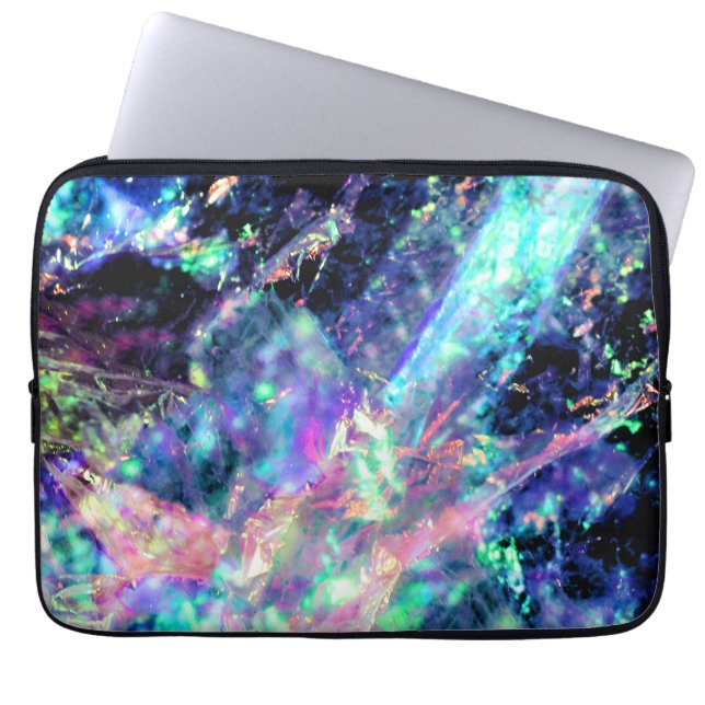 darkness and light, dark opal : laptop sleeve (Front)