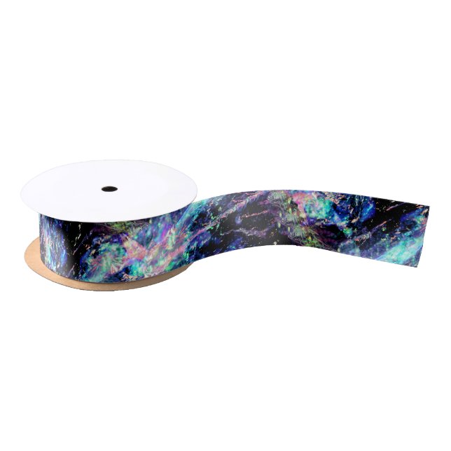 darkness and light, dark opal : satin ribbon (Spool)