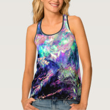 darkness and light, dark opal : tank top