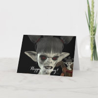Darkness Comes Beautiful Miss Piggy Birthday Card