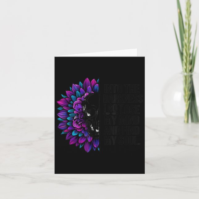 Darkness Lose My Mind Find My Soul Suicide Prevent Card (Front)