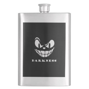 Darkness monster face hip flask