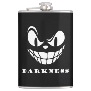 Darkness monster face hip flask