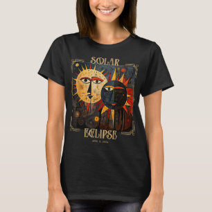 Darkness My Old Friend Cat Solar Eclipse April 08 T-Shirt