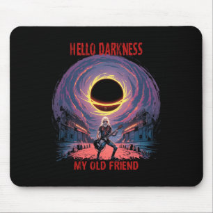 Darkness My Old Friend Solar Eclipse For Metalhead Mouse Mat