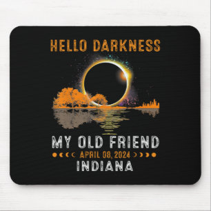 Darkness My Old Friend Total Eclipse 2024 Indiana Mouse Mat