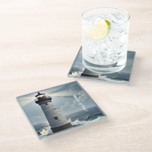 "Darkness to Light" Glass Coaster
