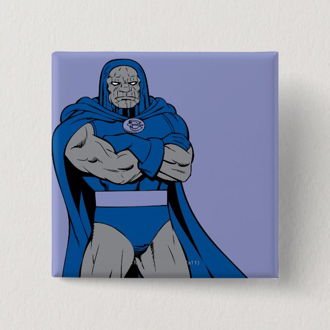 Darkseid Arms Crossed 15 Cm Square Badge (Front)