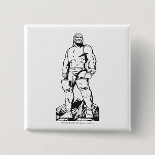 Darkseid Outline 15 Cm Square Badge