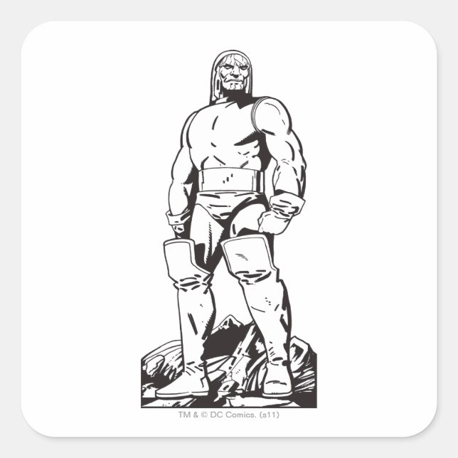 Darkseid Outline Square Sticker (Front)