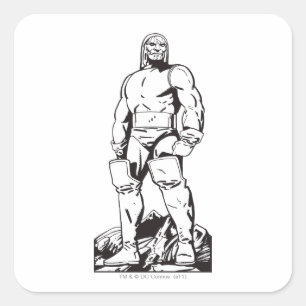 Darkseid Outline Square Sticker