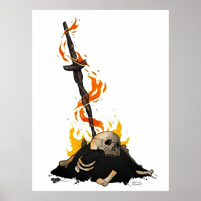 darksouls bonfire  poster (Front)