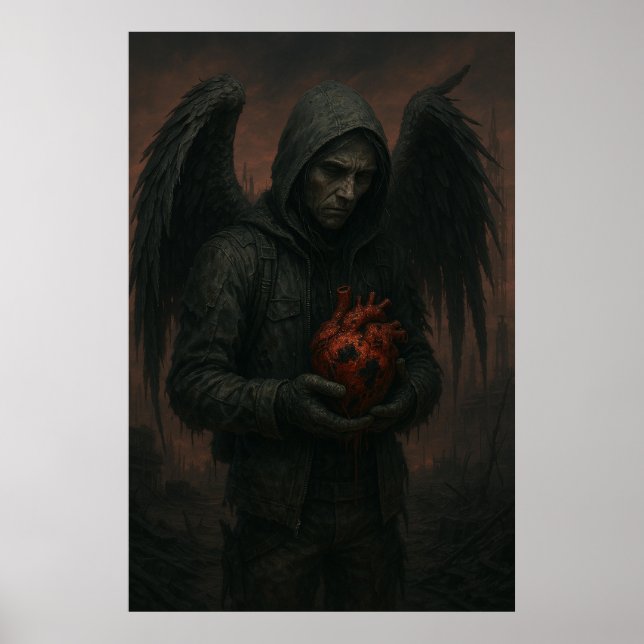 DarkStarBurn Black Heart Poster (Front)