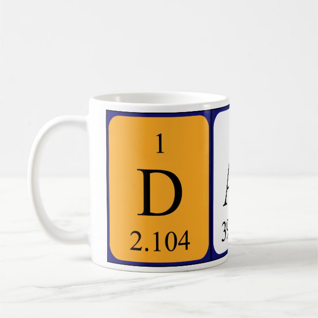 Darla periodic table name mug (Left)