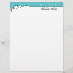 Darla [spa blue] Letterhead Design
