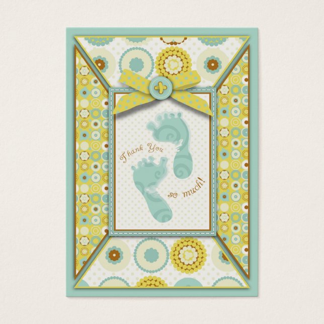 Darling baby Toes TY Gift Tag (Front)