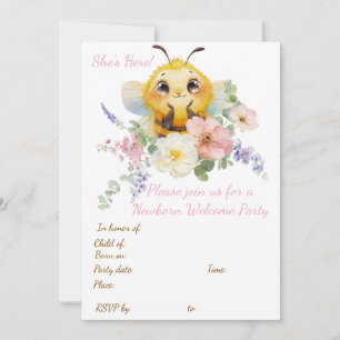 Darling Bee Invitation