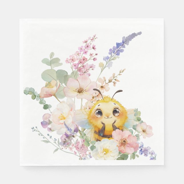 Darling Bee Paper Napkin (Front)