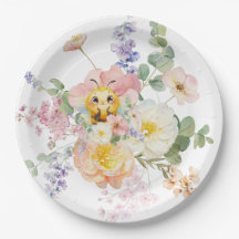 Darling Bee Paper Plate