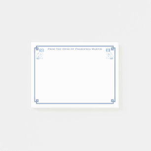 Darling Blue And White Staffordshire Spaniel Desk Post-it Notes