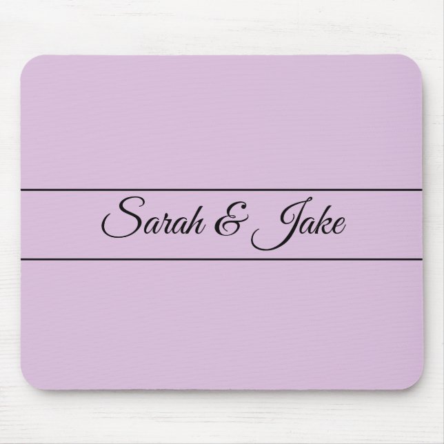 Darling Couple Lavender Mouse Mat (Front)