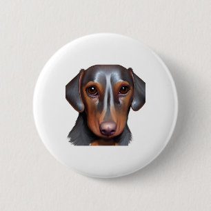 Darling Dachshund 6 Cm Round Badge