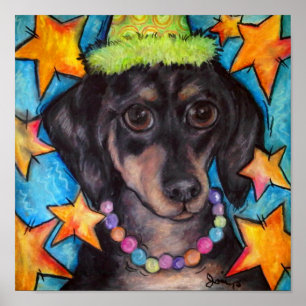 Darling Dachshund Poster