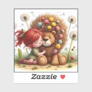 Darling Dandelion Custom-Cut Vinyl Sticker