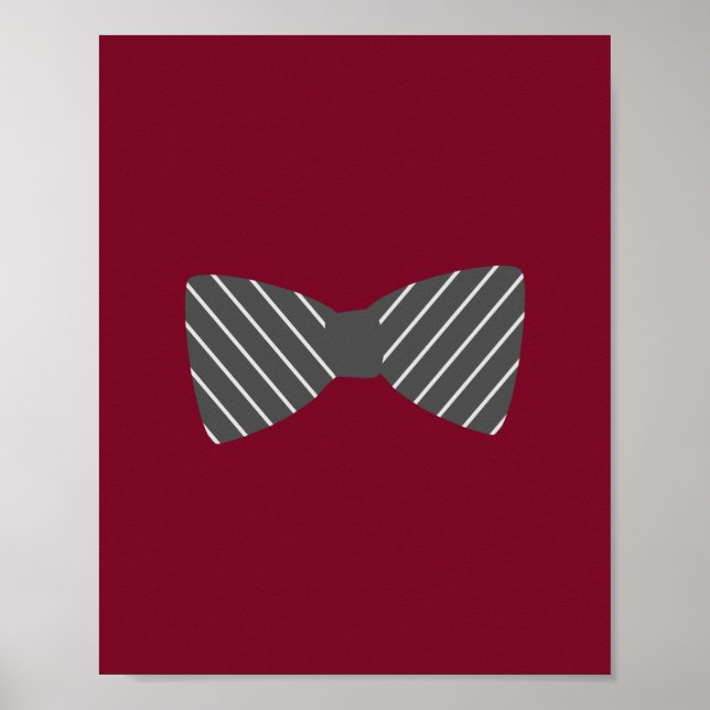 Darling Dapper Bowtie Nursery Wall Art (Front)