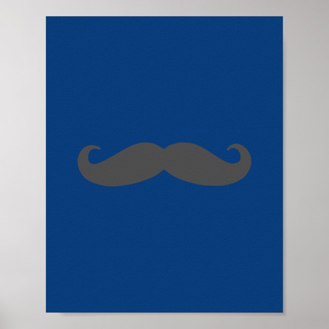 Darling Dapper Moustache Nursery Wall Art (Front)