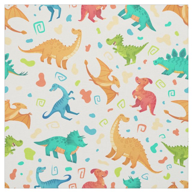 Darling Dinosaurs Fabric (Swatch)