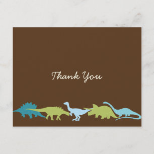 Darling Dinosaurs Thank You Card