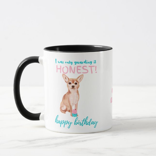 Darling Fawn Chihuahua MOM or Dads Birthday Mug (Left)