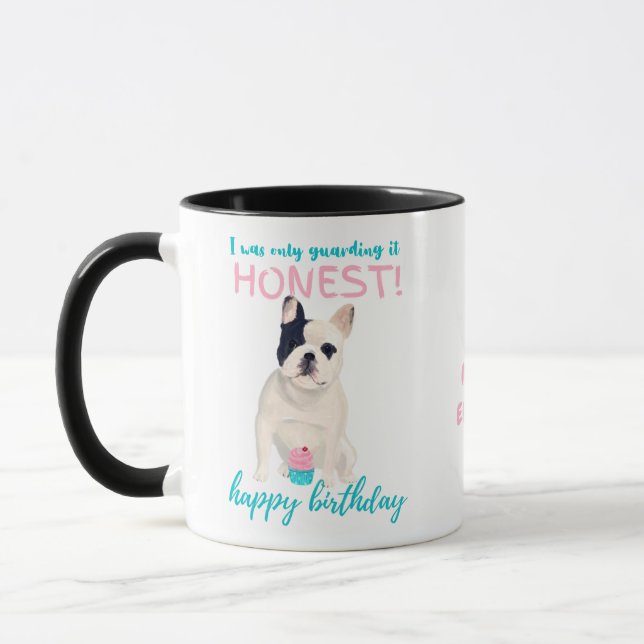 Darling French Bulldog Funny MOM or Dads Birthday Mug (Left)