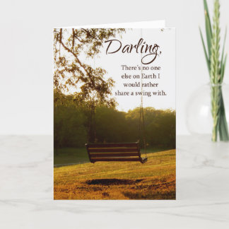 Darling, I Love You Country Swing Card