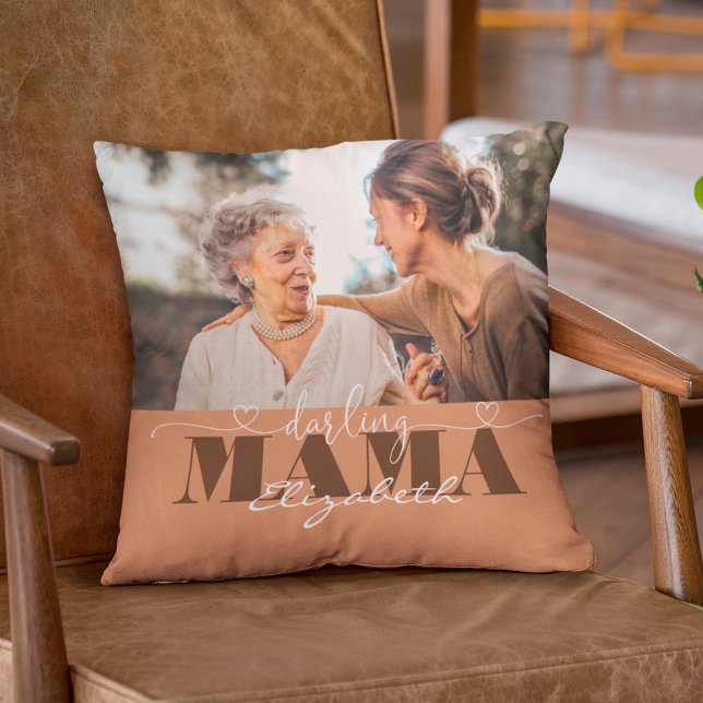 Darling Mama Photo Gift for Mum Cushion (Creator Uploaded)