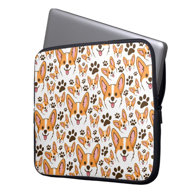 Darling Pembroke Welsh Corgi Pet Puppy Dog Laptop Sleeve (Front Left)