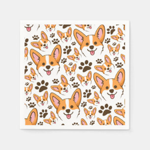 Darling Pembroke Welsh Corgi Pet Puppy Dog Napkin