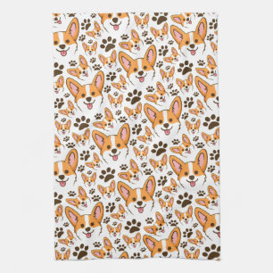 Darling Pembroke Welsh Corgi Pet Puppy Dog Tea Towel