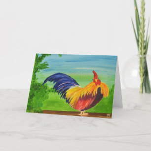 Darling - Rooster - Greeting Card