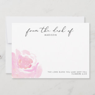Darling Rose Scripture Personalised Card