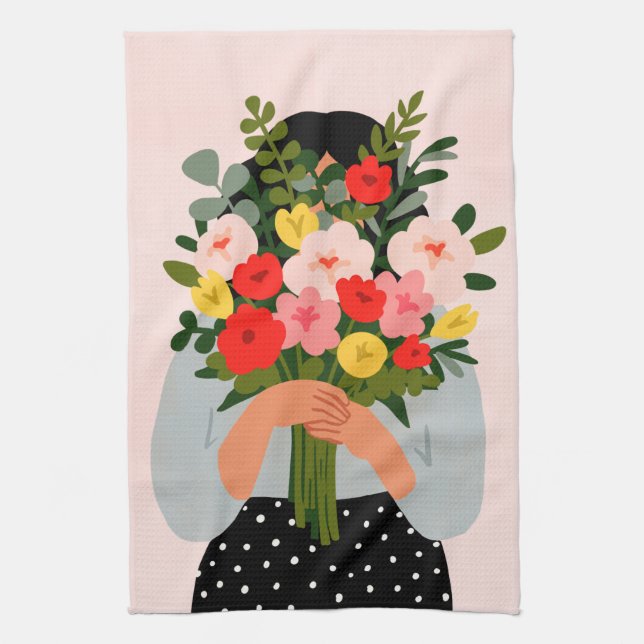 Darling Valentine II Tea Towel (Vertical)