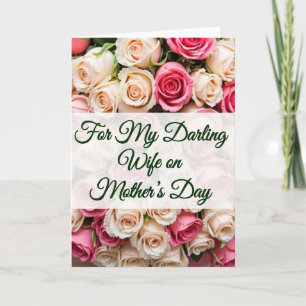 Darling Wife Mothers Day Card