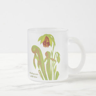 Darlingtonia californica, Carnivorous Plant Frosted Glass Coffee Mug