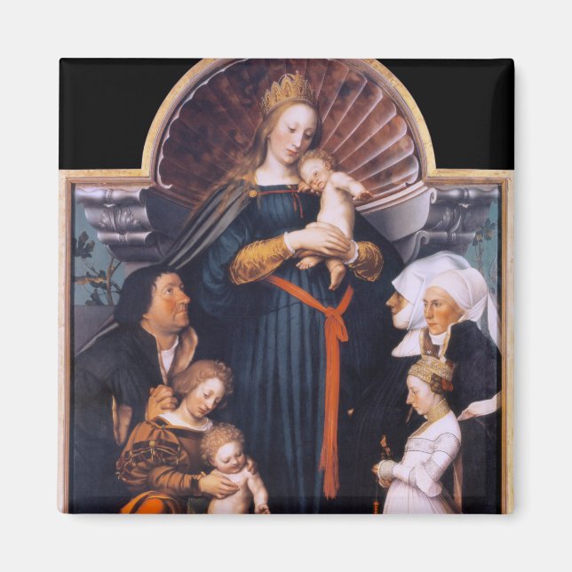 Darmstadt Madonna, Holbein the Younger Magnet (Front)