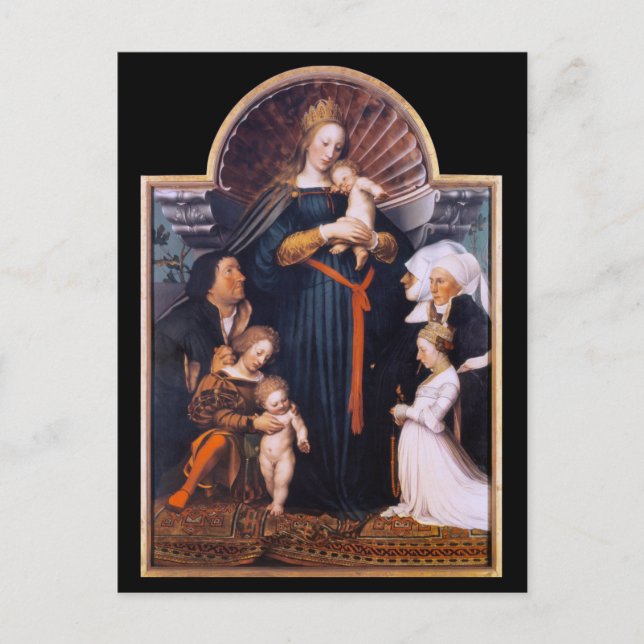 Darmstadt Madonna, Holbein the Younger Postcard (Front)
