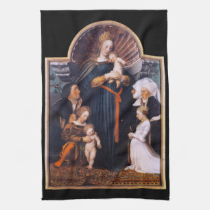 Darmstadt Madonna, Holbein the Younger Tea Towel